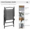 PAGED Patio Dining Set Outdoor Table and Chairs with Glass Table and Umbrella for Outdoor, Garden, Backyard - 4 of 4
