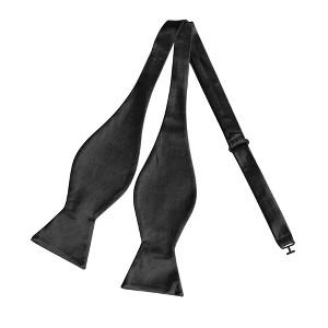 Allegra K Men's Solid Color Self-tied Formal Wedding Party Tuxedo Adjustable Bow Ties - 1 of 4