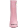 Memoi Women's Lemon Embroidery Athletic Quarter Socks Confetti Pink 9-11 - 2 of 3