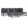 vidaXL Garden Lounge Set Anthracite - 3 of 4