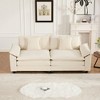 KWPZQEB Modern Loveseat Sofa for Living Room, 81.9" Wide Chenille Recliner with Double Layer Upholstered Seat Cushion, Mid-Century Sofa Couch - 2 of 4