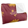 Midwestern State University Logo Pattern Silky 50x60 Blanket, 1 Sided - 3 of 4
