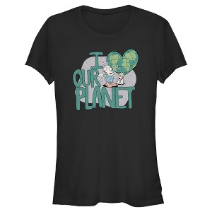 Juniors Womens Rocko's Modern Life I Heart Our Planet T-Shirt - 1 of 4