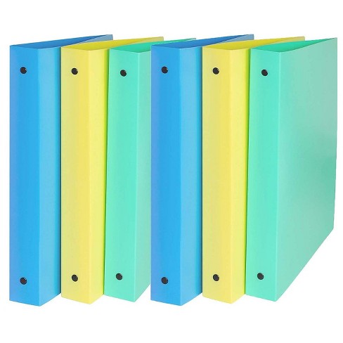 C-line 3-ring Binder 1 Capacity Assorted Colors 6/bundle Cli31710-6 :  Target