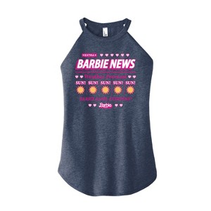 Women's - Barbie - Barbie Land New Weather Forecast Graphic High Neck Tank - 1 of 2