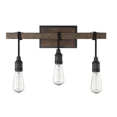 Durango Nickel 3-Light Rustic Industrial Vanity Fixture