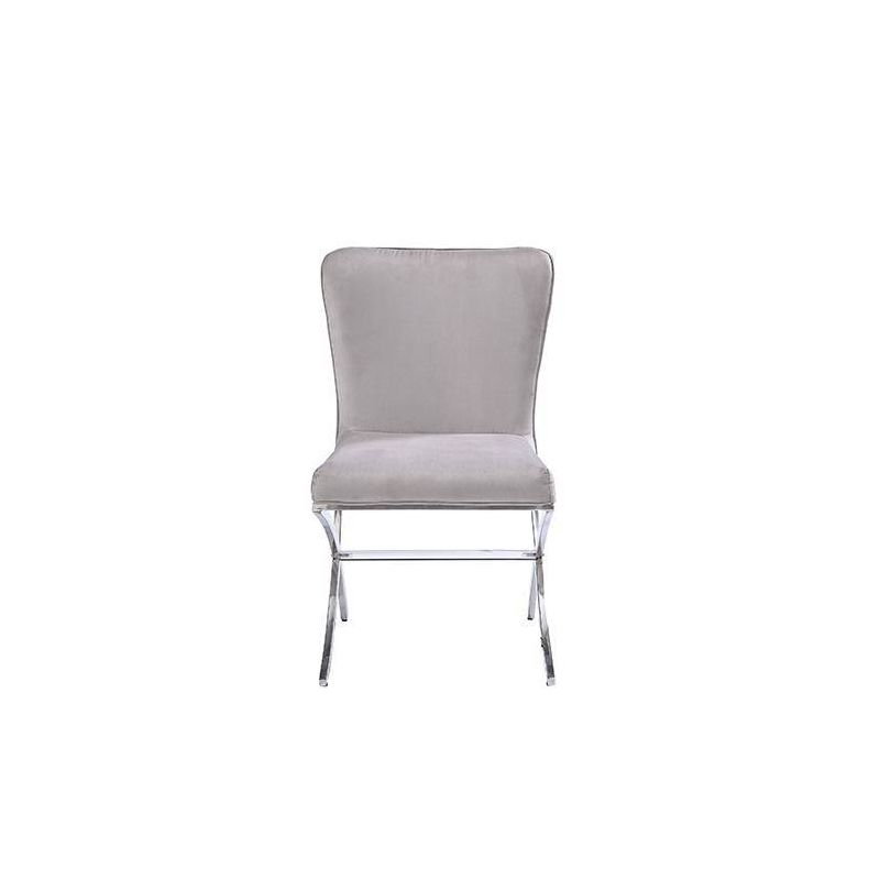 Set of 2 19&#34; Daire Dining Chairs Velvet/Chrome - Acme Furniture, 5 of 8