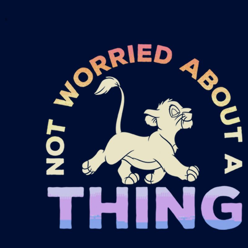 Boy's Lion King Simba Not Worried Bout a Thing T-Shirt, 2 of 5