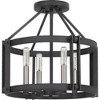 Quoizel Lighting Victor 4 - Light Semi-Flush Mount in  Mottled Black - 2 of 3