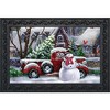 Briarwood Lane Winter Christmas Doormat 30x18 Indoor Outdoor Snowfall Snowman For Christmas Doormat - 2 of 4