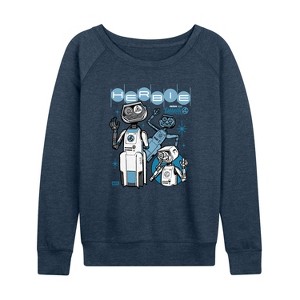 Women's - Marvel - Fantastic 4 Herbie Lightweight French Terry Wide Neck Long Sleeve Graphic Shirt - 1 of 4