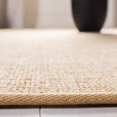 Beige Ivory Wool Handmade Non-slip Runner Rug