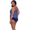 Trimshaper Women's Rachel 5 Tier Ruffle Tankini Swimsuit Top - 2 of 3