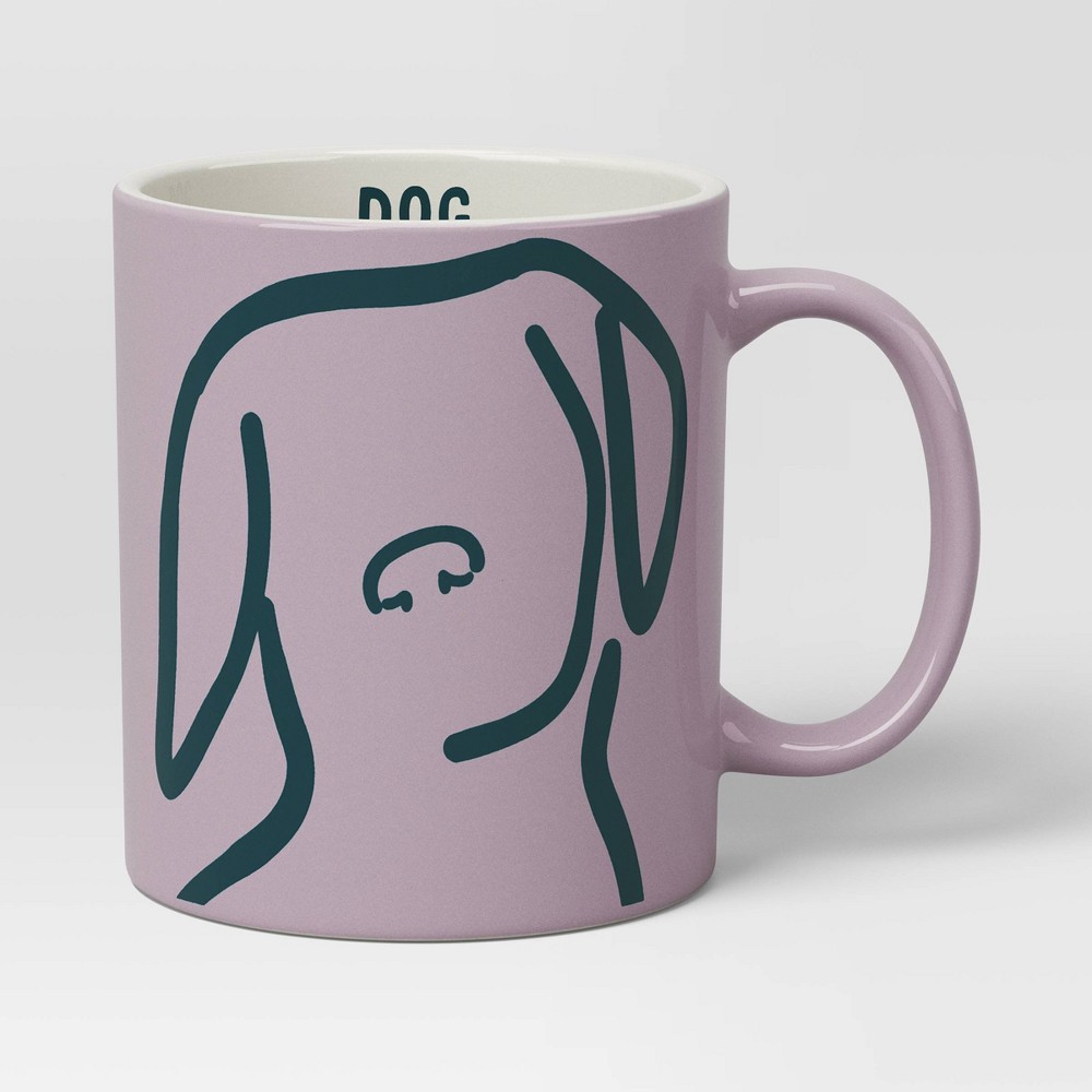 15oz Stoneware Dog Person Mug Purple - Room Essentials™