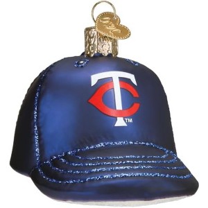 Old World Christmas Blown Glass Ornament for Christmas Tree, Minnesota Twins Baseball Cap - 1 of 3