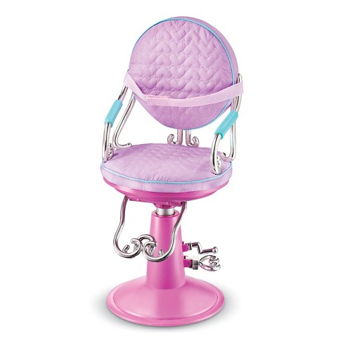 Our Generation Sitting Pretty Doll Salon Chair Lilac Quilted