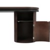 L Shaped Computer Desk, L-Shaped Executive Desk with Open Storage, Cabinet, 360° Rotating Home Office Modern Corner Desk Study Writing Table - 3 of 4