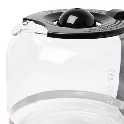 Haden 12-Cup Programmable Steel & Copper Drip Coffee Maker