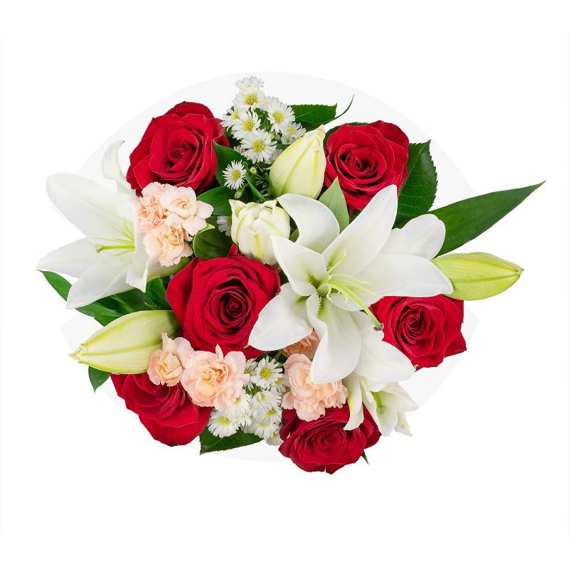 Fresh Cut Easter Garden Rose Flower Bouquet - Spritz&#8482; (Colors and Flowers May Vary), 3 of 10