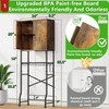 Over Toilet Storage Cabinet 2 - Door Bathroom Organizer Shelf Freestanding Space - Saver Toilet Rack with Privacy Resistant - 2 of 4