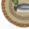 Earth Rugs Harry W. Smith Nature-Inspired Jute Trivet – 10" Round Mallard Duck Design - 2 of 3