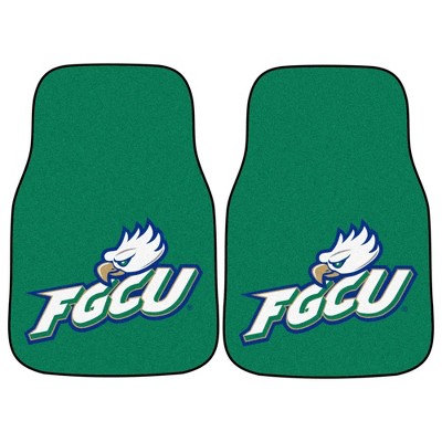 NCAA Florida Gulf Coast Eagles Carpet Car Mat Set - 2pc