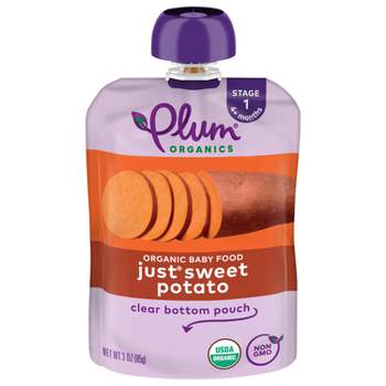 Plum Organics Just Sweet Potato Baby Food Pouch - 3oz