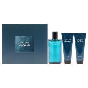Cool Water by Davidoff for Men - 3 Pc Gift Set 4.2oz EDT Spray, 2.5oz Shower Gel, 2.5oz After Shave Balm - 1 of 4