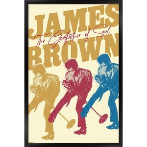 Trends International James Brown - The Godfather of Soul Framed Wall Poster Prints - 1 of 4