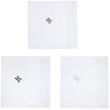 Men's Cotton Monogrammed Handkerchiefs Initial Letter Hanky - 3 of 3