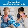 Dr. Brown's Milestones Straw to 360° Cup Set, with Interchangeable Silicone Straw - 2pk - 3 of 4