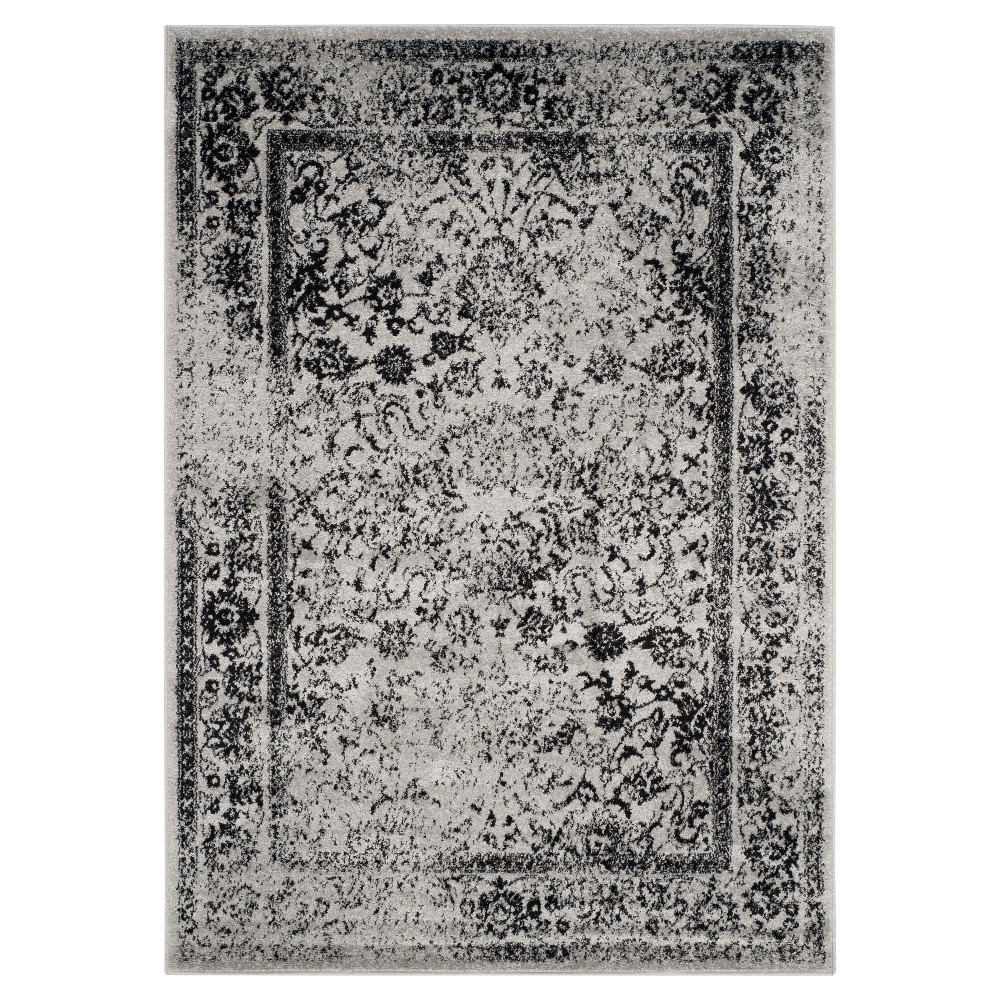 Reid Area Rug - Gray/Black (5'1inx7'6in) - Safavieh