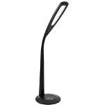 14" Desk Gooseneck Desk Lamp Black (Includes LED Light Bulb) - OttLite