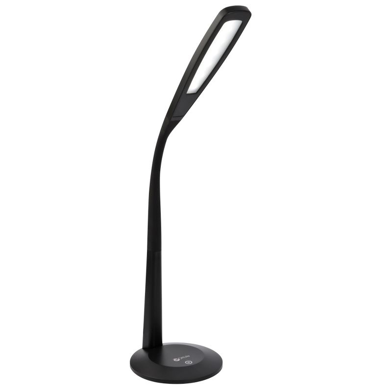14&#34; Desk Gooseneck Desk Lamp Black (Includes LED Light Bulb) - OttLite, 1 of 4