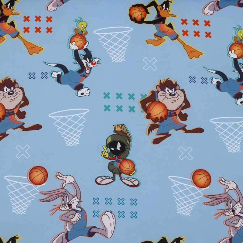 Warner Brothers Space Jam Blue, Orange and Teal Looney Tunes Preschool Nap Pad Sheet, 5 of 6