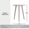 MH London Konak 22" Solid Wood End Table Round Top - 3 of 4