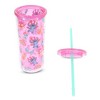 Silver Buffalo Disney Lilo & Stitch Christmas Stitch 20-Ounce Carnival Cup With Lid and Straw - 3 of 4