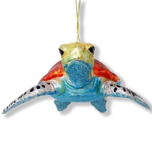 Sea Turtle Glass Christmas Ornament| OrnamentallyYou - 1 of 4