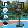 Dexmalle Height Adjustable basketball hoop stand 6.5ft - 10ft with 44 Inch Backboard and Wheels - 2 of 4