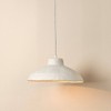 Splendor Home Gemma Paper Mache Pendant: Nautical Coastal Decor, UL Listed, 40W, Adjustable Height - 2 of 4