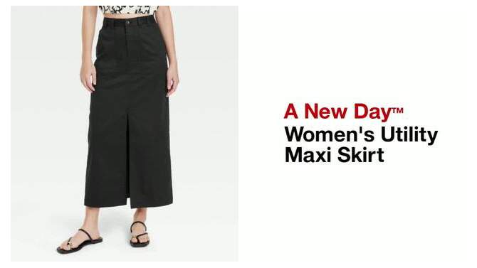 Women's Utility Maxi Skirt - A New Day™, 2 of 11, play video