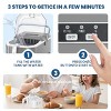 Kismile Ice Maker 26-lbs. Ice Per day Countertop or portable - 3 of 4