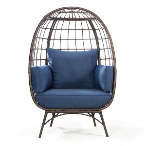 UPTIOT Egg Patio Chair with Cushions - 1 of 4