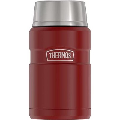 THERMOS Stainless King Vacuum-Insulated Food Jar, 24 Ounce, Rustic Red