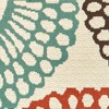 Mia Floating Medallion Patio Rug Beige/Blue - 3 of 4