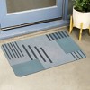 Unique Bargains Outdoor All Weather Resistant Washable Porch Decorations Shoe Mat Doormat - 2 of 4