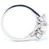 Pompeii3 1ct Three Stone Princess Cut Diamond Engagement Ring 14K White Gold - 2 of 4