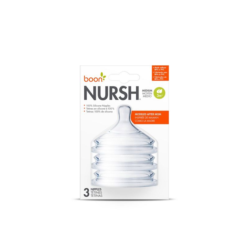 Boon NURSH Silicone Bottle Nipples, 6 of 8