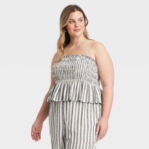Women's Peplum Tube Top - Universal Thread™ - 1 of 3