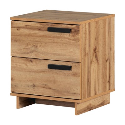 Nordik Oak 2-Drawer Scandinavian Nightstand